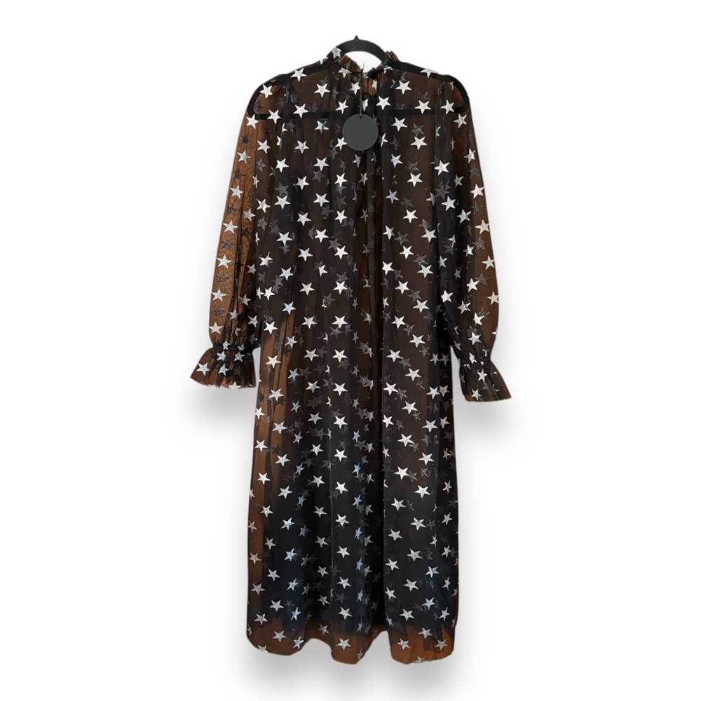 Storia Black Sheer Star Duster NWT Size Small Whimsical Celestial Whimsigoth